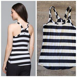 LULULEMON | Studio Racerback Tank Top Striped | Sz. 6